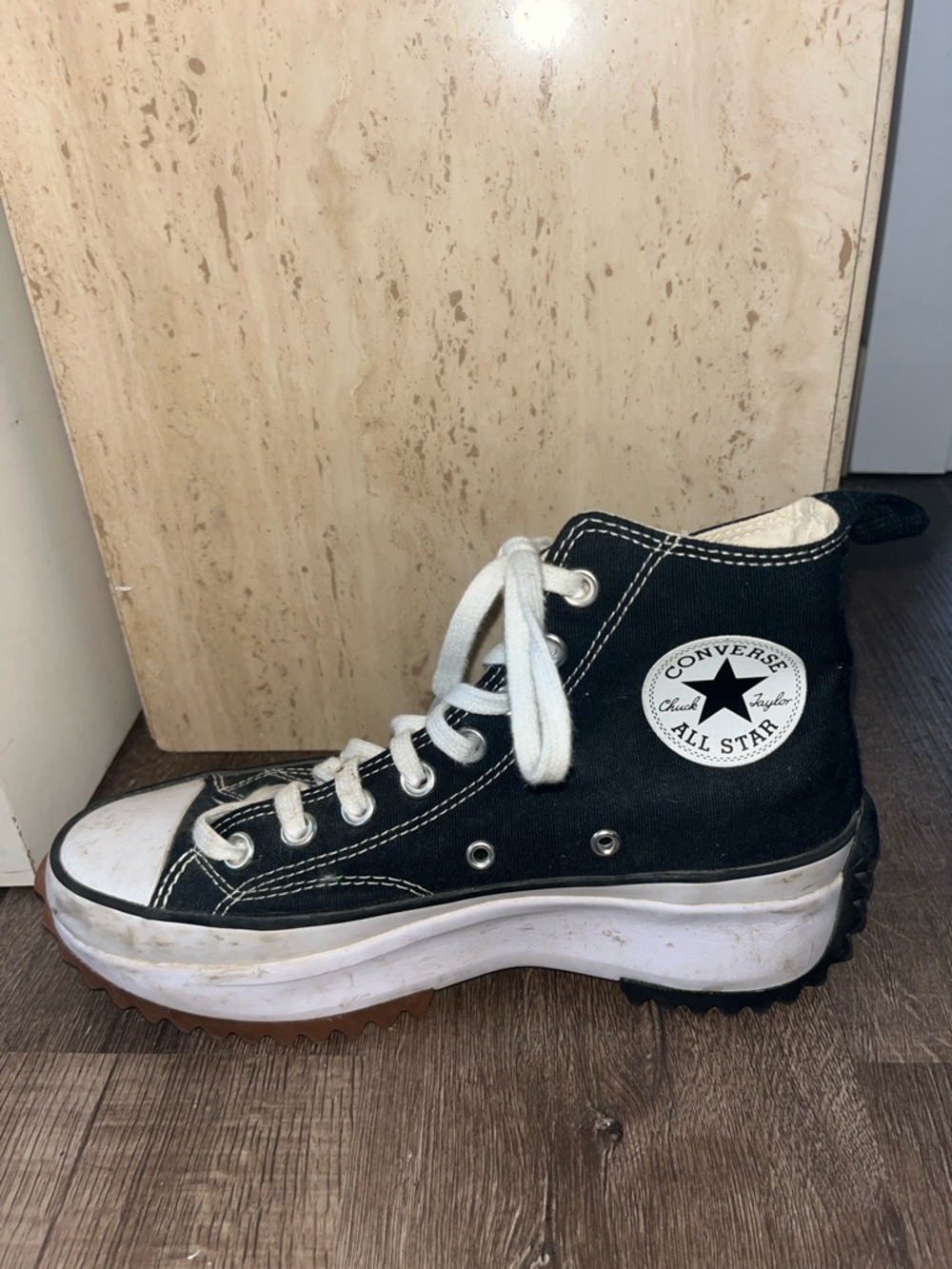 Converse Black & White Platform High Top Sneaker